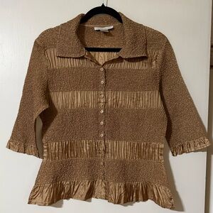 Elegant Tan Women's Top